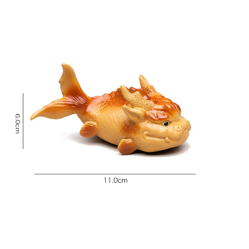 Carp Leaping Tea Pet