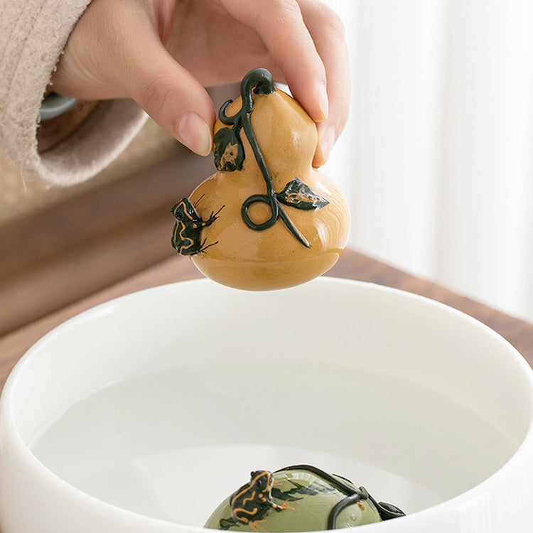 Gourd & Frog Tea Pet